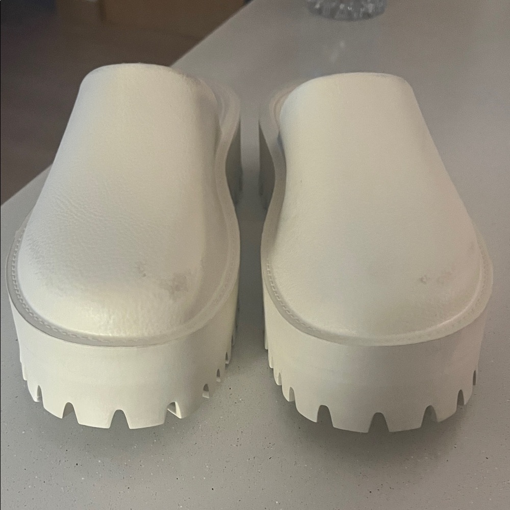 Jeffrey Campbell White Platform Clogs